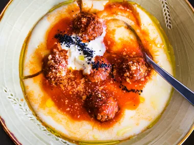 Polpette di carne con polenta
