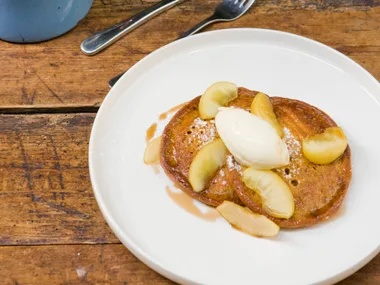 Olive Cafe's spiced pumpkin pancakes