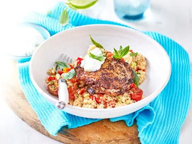 Sumac chicken with herbed couscous