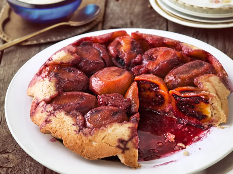Tamarillo tarte tatin