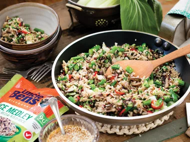 Three grain fried rice