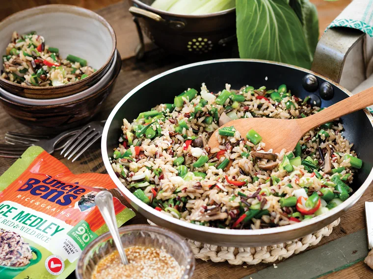 Three grain fried rice