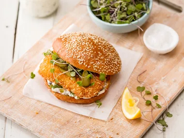 Classic hoki burger