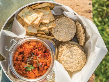 Chorizo, coriander and lime spread