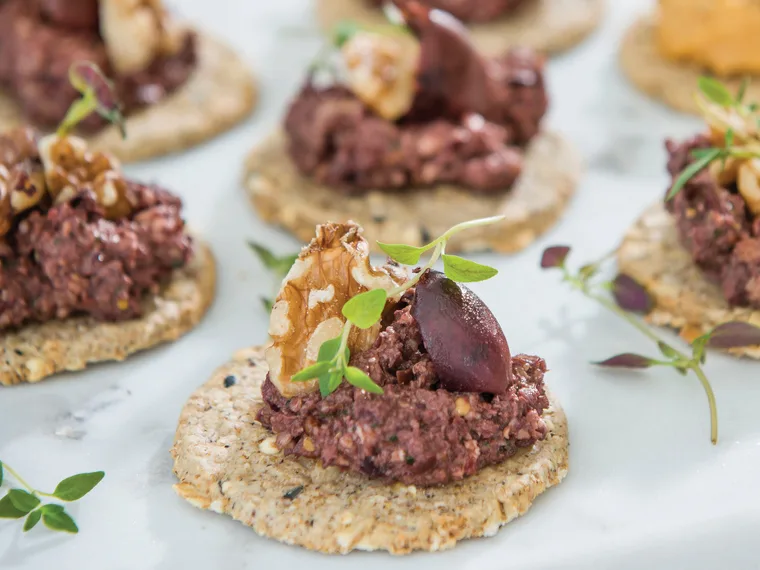 Black olive and walnut pâté