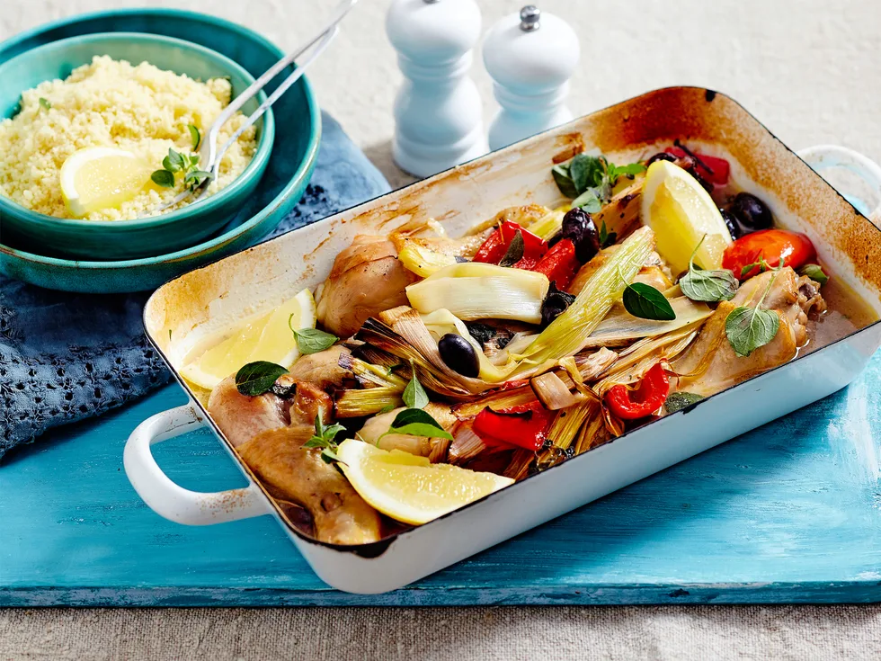 Chicken and leek bake