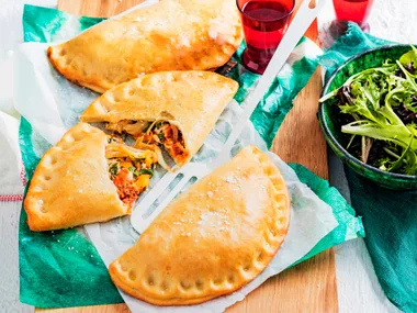 Bolognese and egg calzone