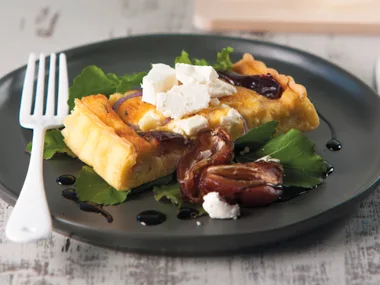 Feta and date tart