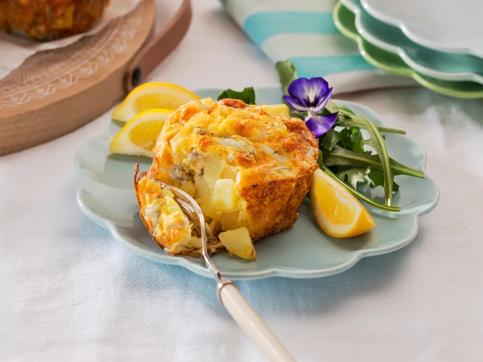 Whitebait frittatas