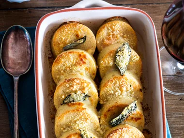 Golden baked gnocchi alla romana