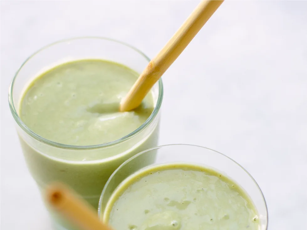 Avocado, matcha and lime shake
