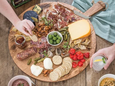 Platters of snacking decadence