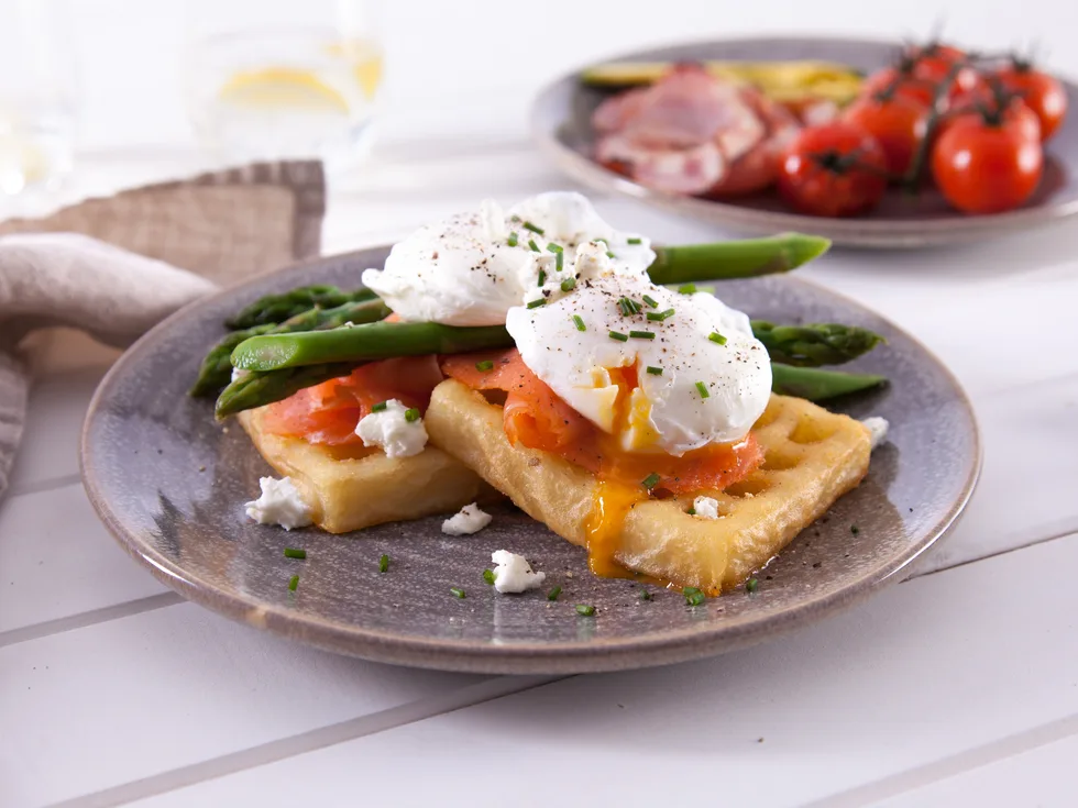 Potato waffle big breakfast