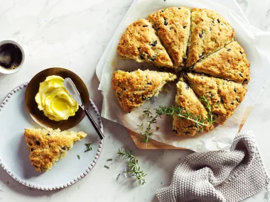 Olive and rosemary scones