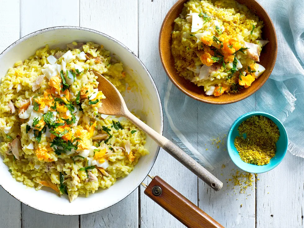 Kedgeree-style risotto