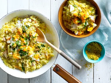 Kedgeree-style risotto