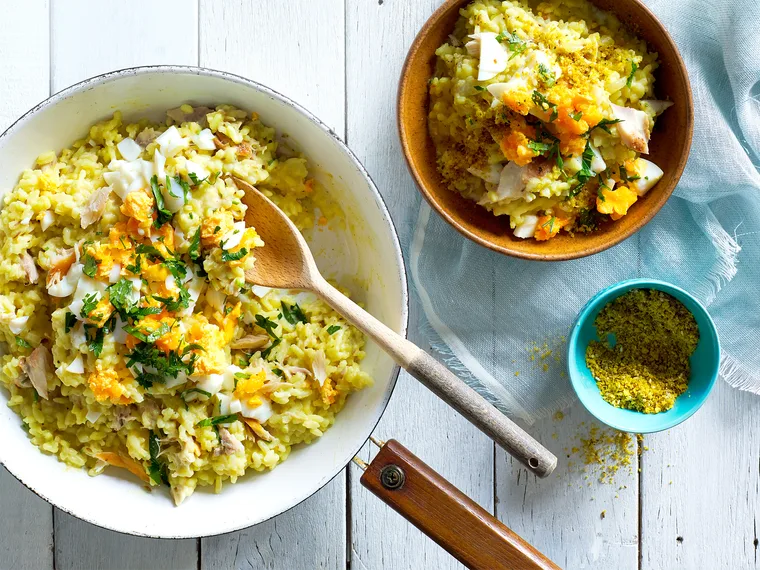 Kedgeree-style risotto
