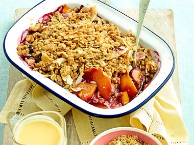 Melba crumble