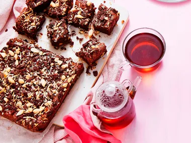 Fruit and nut chocolate brownies