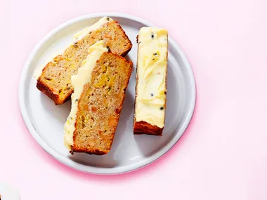 Banana and passionfruit bread