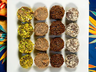 Brigadeiros – condensed milk truffles