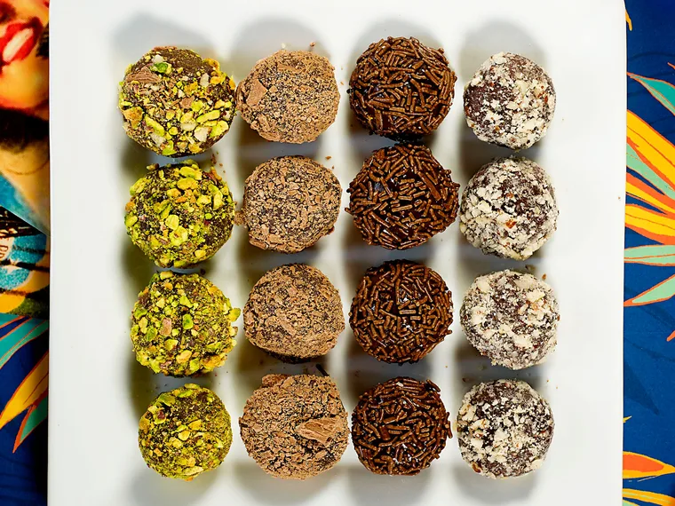 Brigadeiros – condensed milk truffles