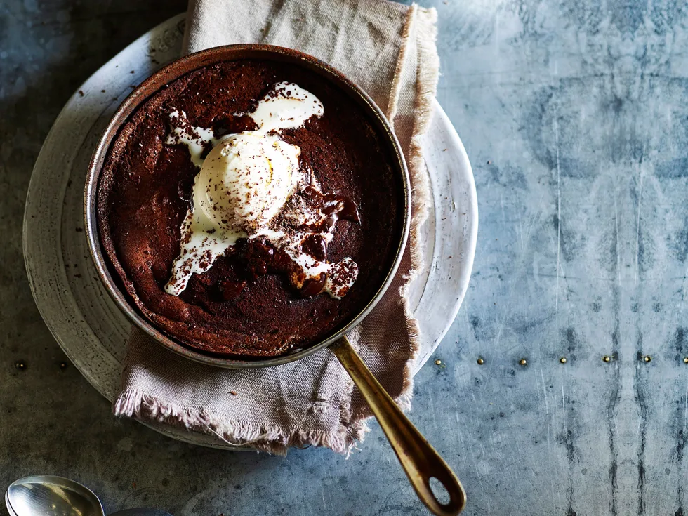 Chocolate ricotta pudding