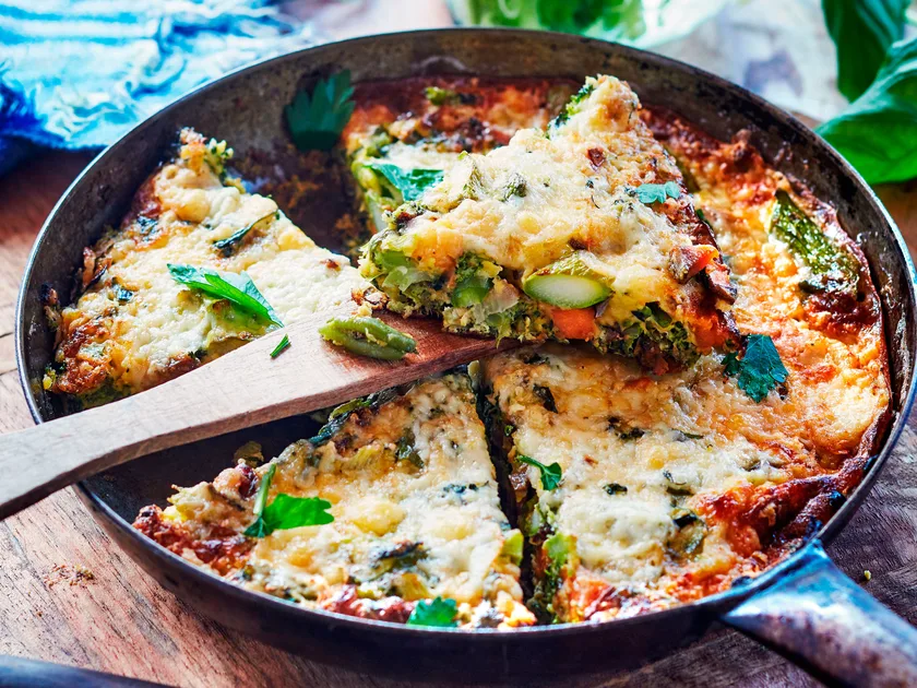 Leftover vegetable frittata
