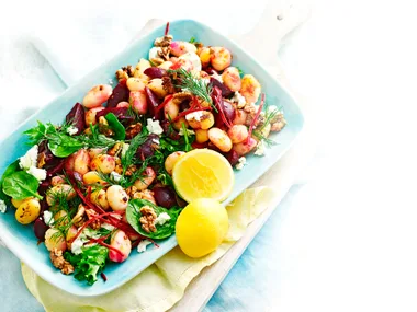 Beetroot and goat’s cheese gnocchi