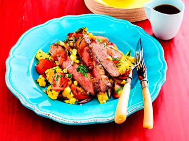 Coffee and chilli barbecued beef