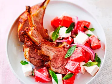 Moroccan lamb and melon salad