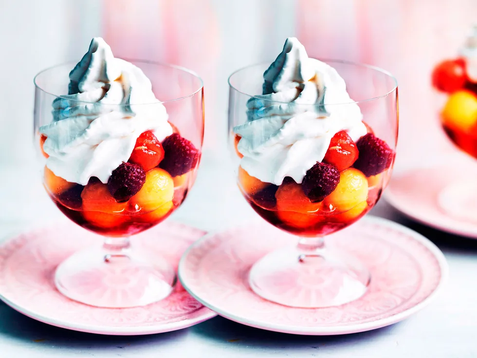 Sweet musk and melon salad