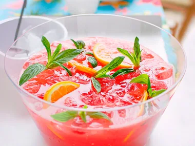 Iced watermelon and ginger zinger