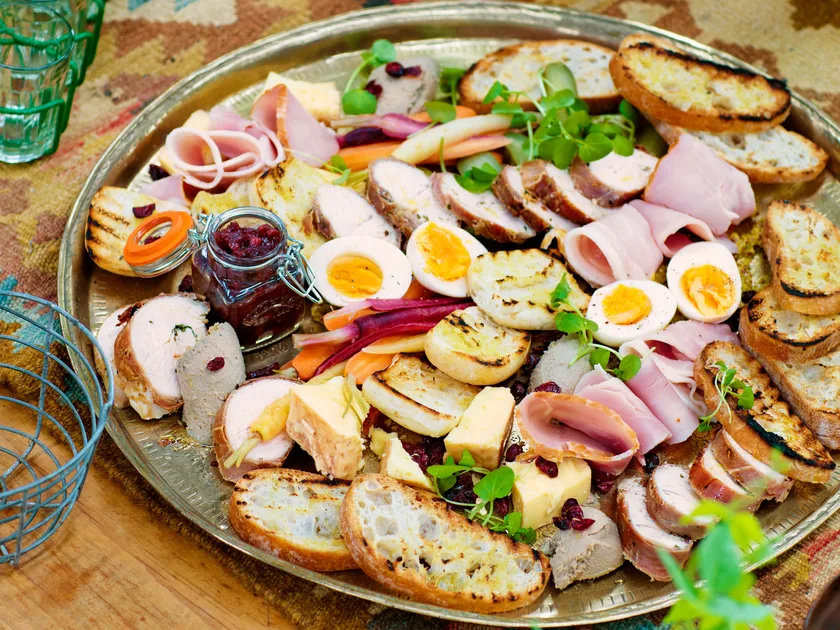 Christmas ploughman’s platter