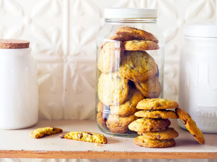 Mandarin milk chocolate cookies