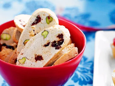 Cranberry spiced biscotti