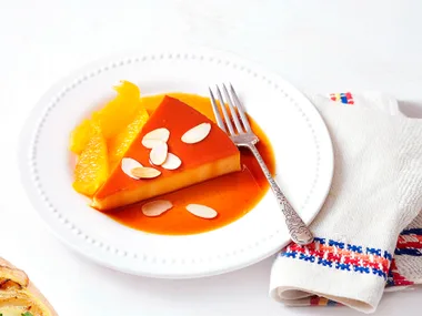 Orange creme caramel