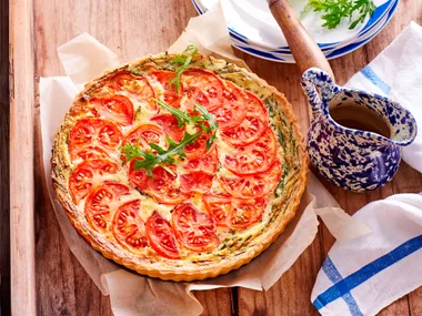Cheese and herb flan