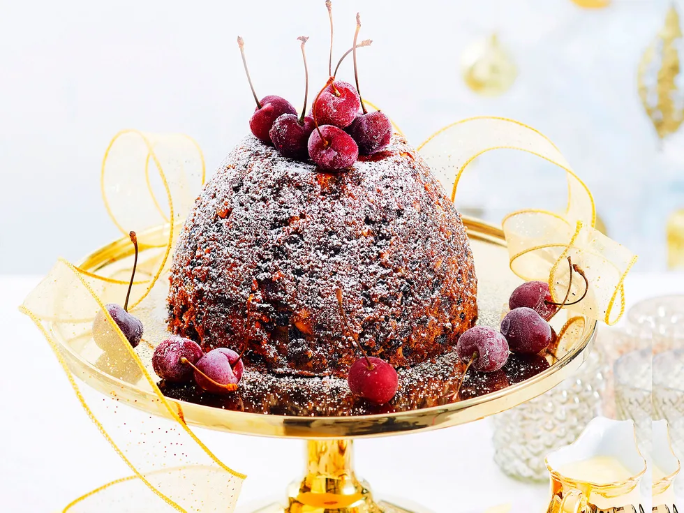 Rich Christmas pudding