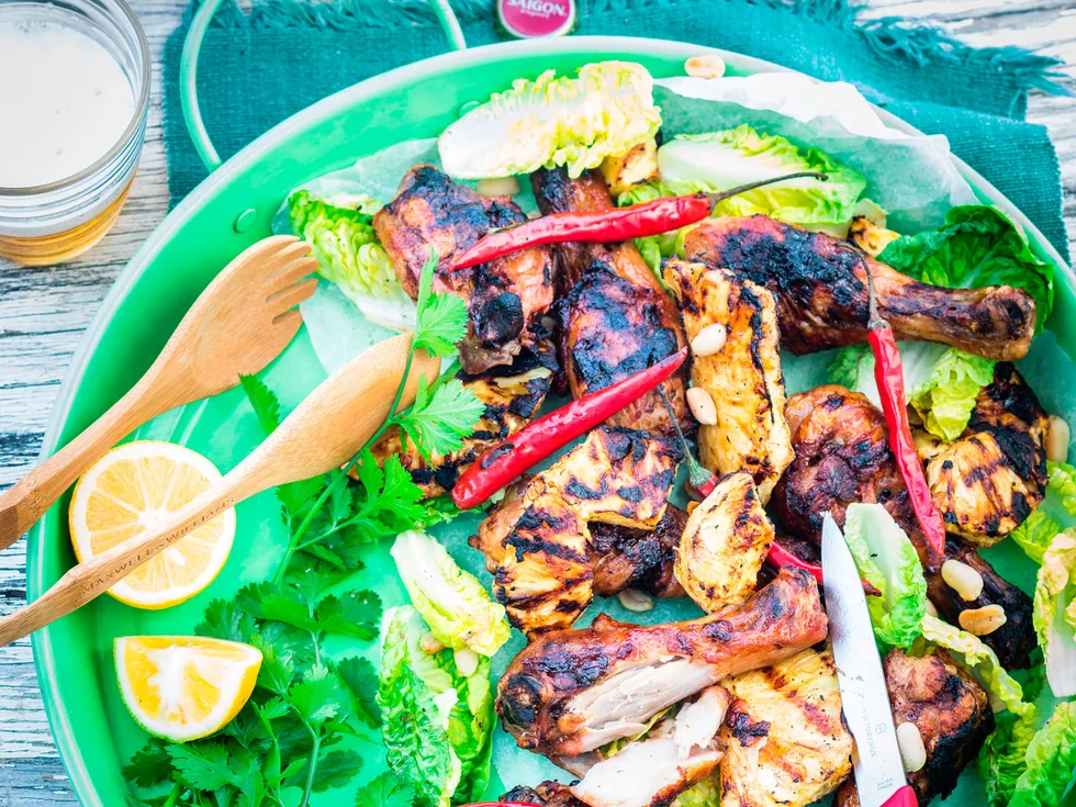 Char-grilled chilli chicken