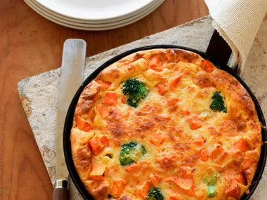 Kumara quiche