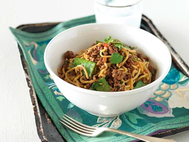 Thai lamb noodle toss