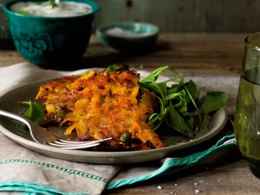 Pumpkin and chickpea fritters