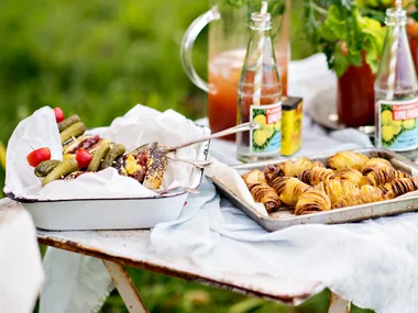 Sizzle hotdogs and slater spuds
