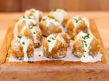 Blue cheese baked potatoes