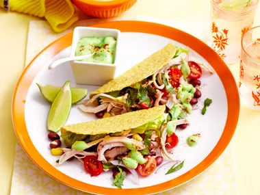 Mexican chicken tacos