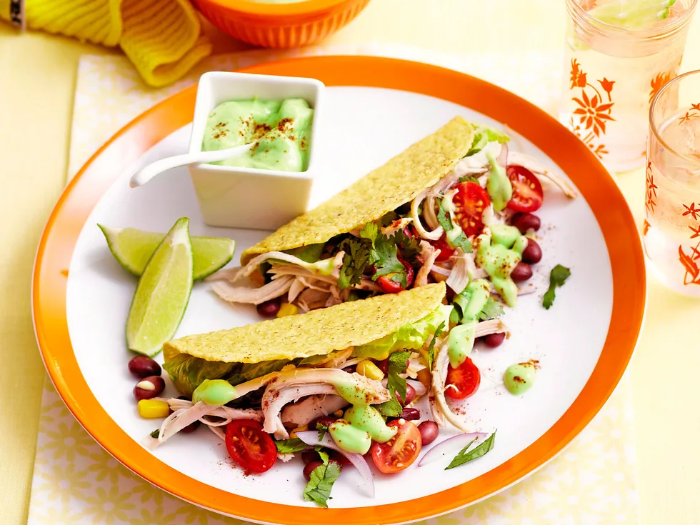 Mexican chicken tacos
