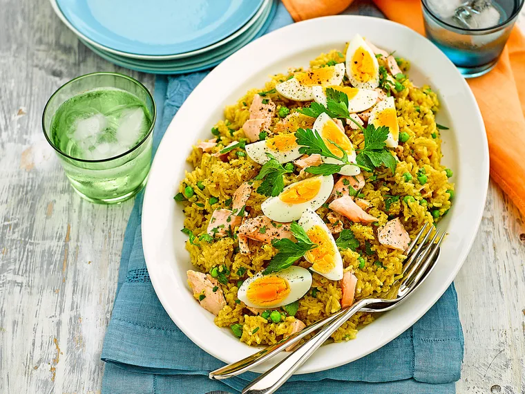Fresh salmon kedgeree