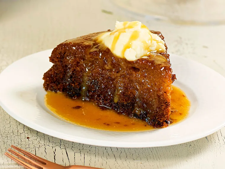 Gluten-free sticky date pudding with butterscotch sauce