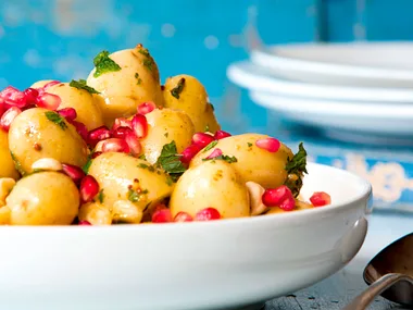 Potato and pomegranate salad